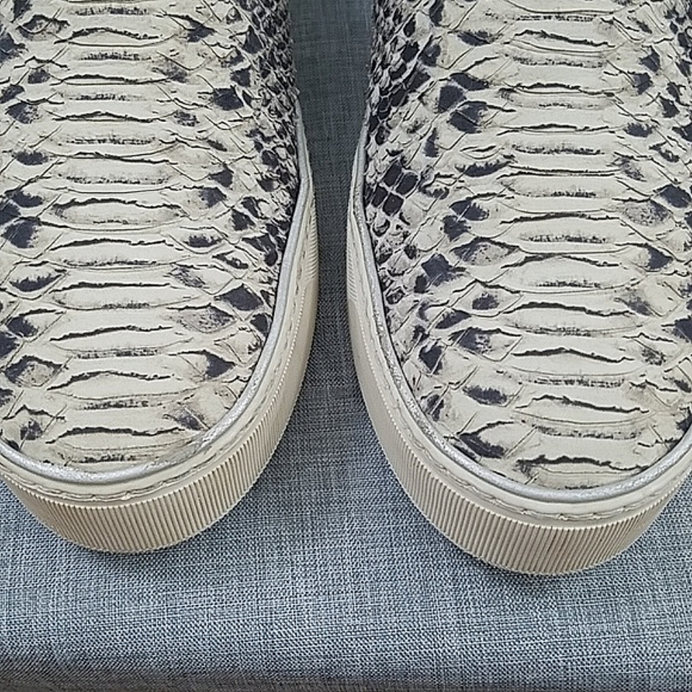 Stuart Weitzman Nuggets Snake Print Slip-On Sneak… - image 3